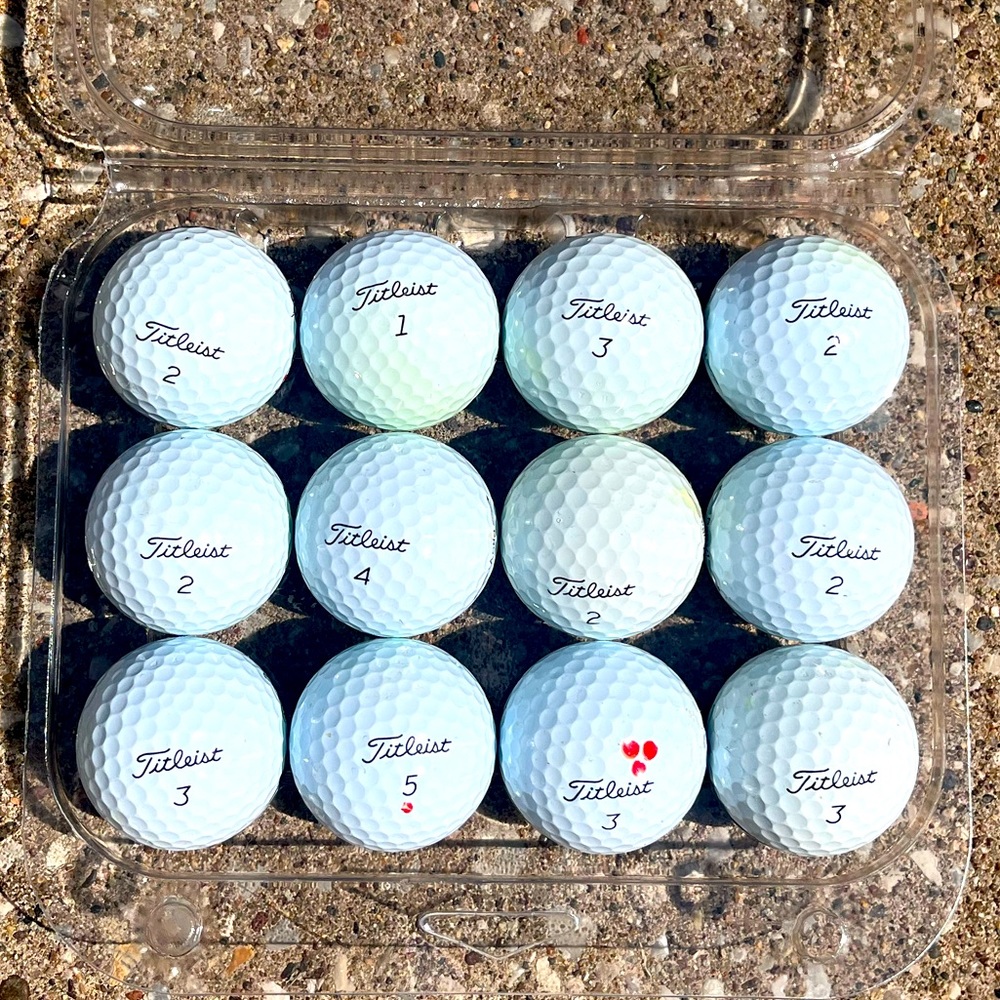 One Dozen Used Titleist ProV1 Golf Balls
